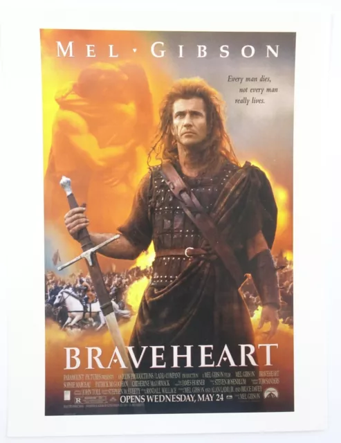 Movie Theater Program Braveheart Mel Gibson James Robinson Sean Lawlor