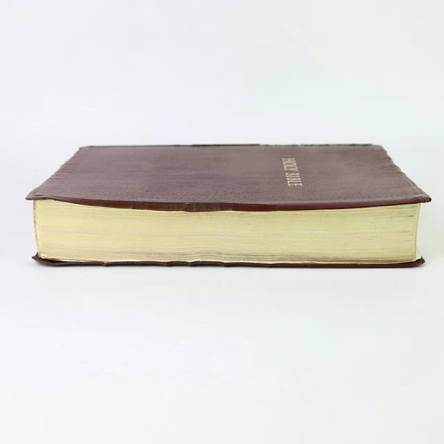 HOLY BIBLE KING James Version Super Giant Print Edition Holman Burgandy ...