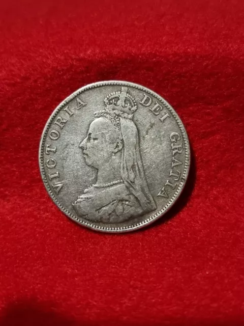 1889 Victoria Jubilee Head Silver Double Florin.