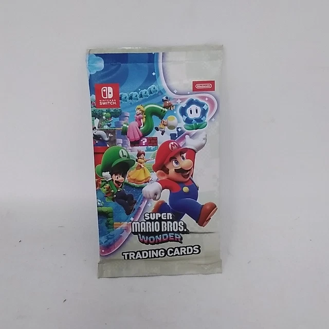 NINTENDO SWITCH SUPER Mario Bros Wonder Trading Cards Card Pack Only