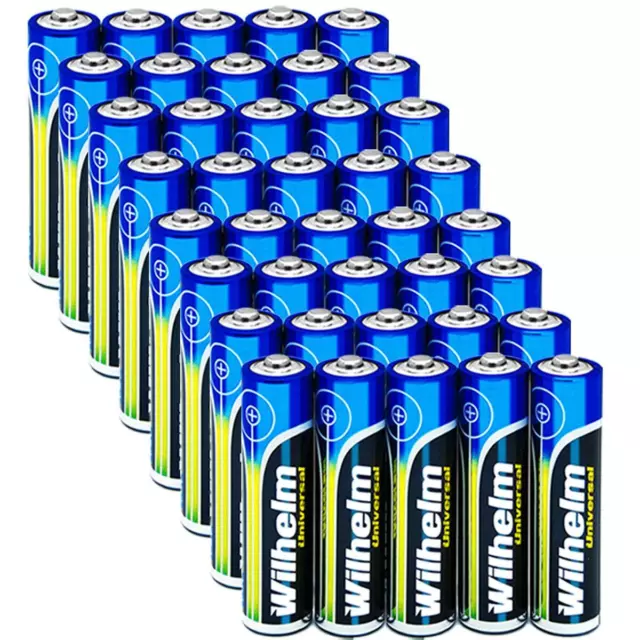 40 AAA Wilhelm Universal Alkaline Batterien Mikro LR03 im Shrink LR03