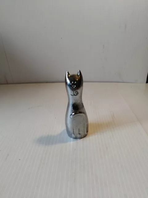 Cat Figure Novelty Corkscrew Stainless Steel 11 Cm Tall