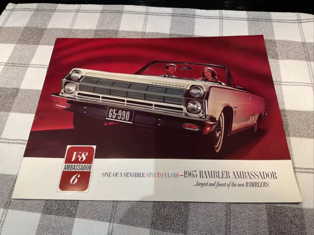 1965 American Motor Company Rambler Ambassador advertising brochure