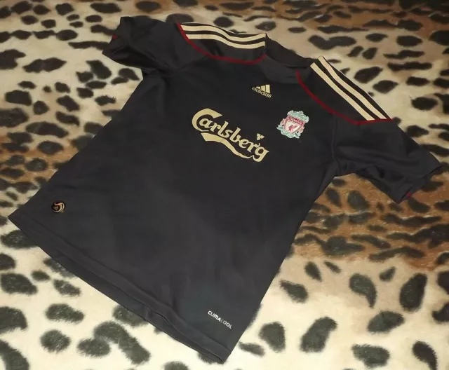 Maillot et short Liverpool 11-12 ans noir gerrard adidas