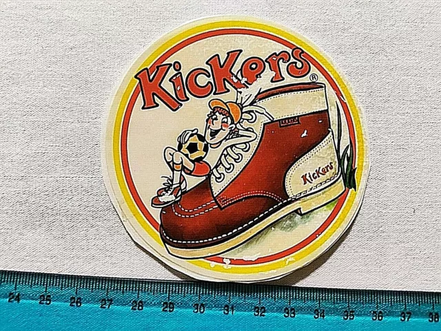 AUTOCOLLANT CHAUSSURES KICKERS Vintage Ann es 80 Old Timbre Kleber