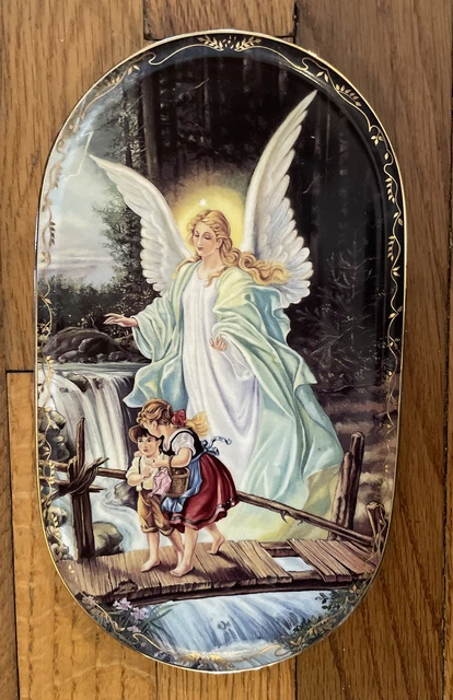 1995 Behuteter Heimweg GUARDIAN ANGEL Bradford Exchange German Collector's Plate