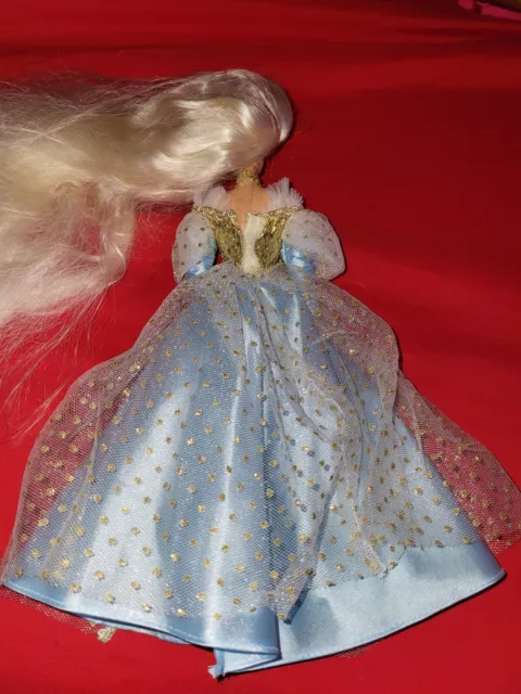 Barbie as Cinderella 1997 Doll Mattel Fashion Doll Blue Dress 3