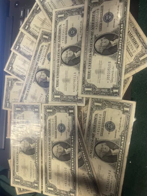 1957-A/B $1 Dollar Bill Silver Certificate STAR Note FREE SHIPPING VG/F/BU