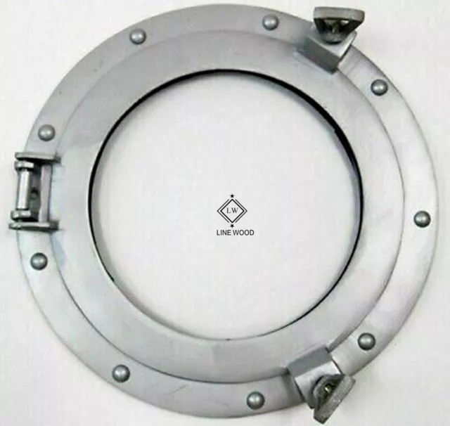 12 inch Marine Porthole Mirro-NauticalDecor-19th century ships Modeled porthole