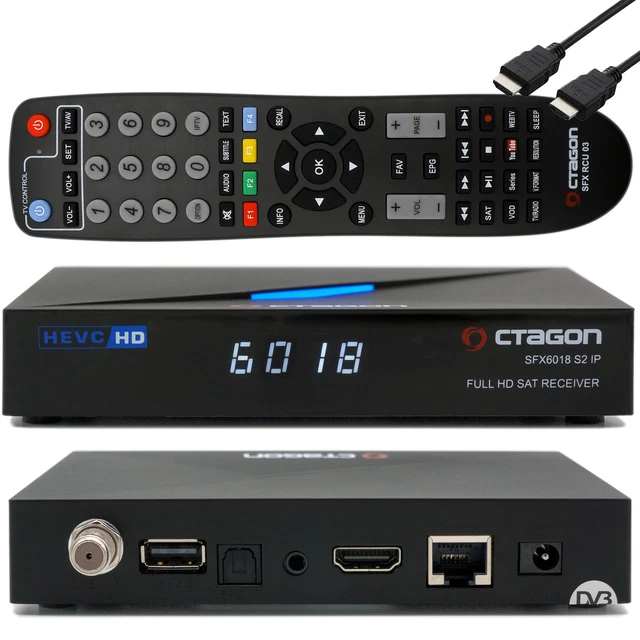 Récepteur Clarke Tech CT9100 HD 2x DVB-S H.265 Linux HbbTV – Occasion