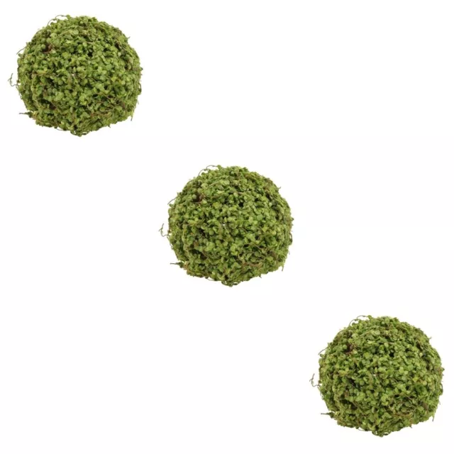 3 Pcs Pierres De Mousse Artificielles Boule Simulée Décor Décorer