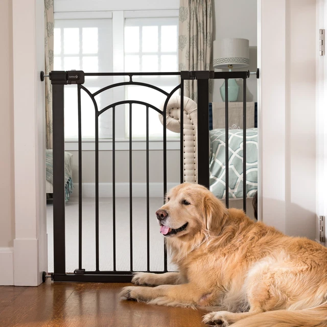 Easy Install Tall & Wide Walk Thru Baby Gate 29"-47", Decor