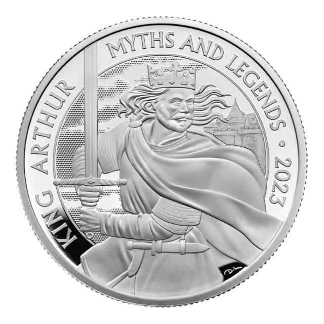 2023 Great Britain 1 Oz Silver Proof King Arthur - Myths & Legends 2 £ UK RM