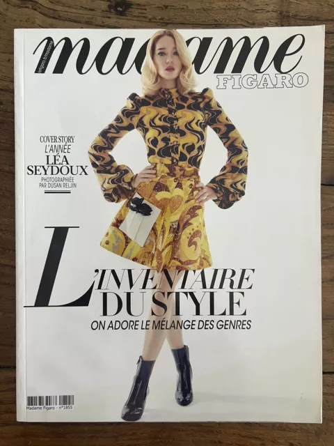 MADAME FIGARO Mars 2020 - Lea SEYDOUX - Mode STYLE Fashion Beaute Pub