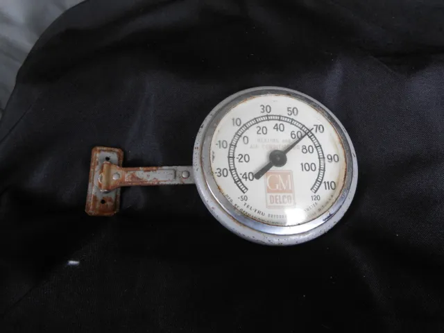 Vintage 1930s -1940s 1950s GM Delco Tel-Tru Outdoor Thermometer