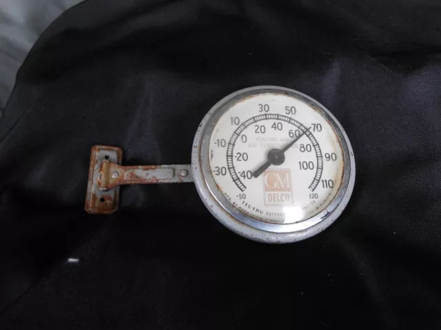 Vintage 1930s -1940s 1950s GM Delco Tel-Tru Outdoor Thermometer Vintage 1930s -1940s 1950s GM Delco Tel-Tru Outdoor Thermometer