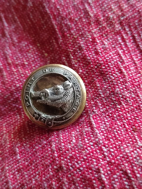 BOUTON UNIFORME ÉQUIPAGE Vénerie/Chasse Courre Cheval/Horse Button Crew