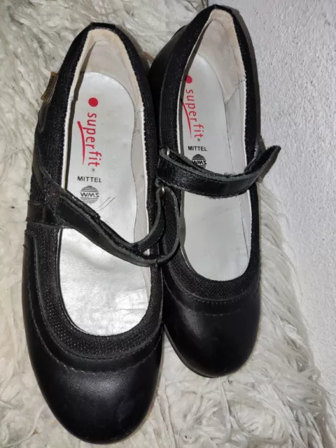 Superfit Ballerina Mädchen Riemchen Schuhe Gr 32 Schwarz Gebraucht