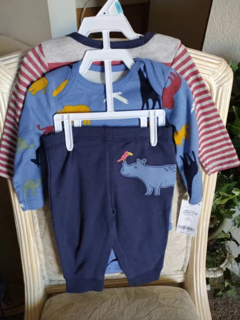 Authentic "Carter's Baby" Infant/Toddler Boy 3-Piece Set W/Pants Size 6 Months