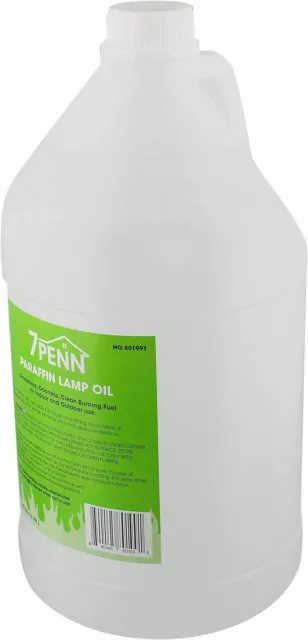 7Penn Odorless Smokeless Lamp Oil Fluid - 1 Gal Clear Paraffin Oil Lantern Fuel