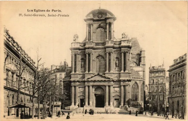 CPA AK Les Églises de Paris. 28. St-Gervais St-Protais (577711)