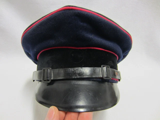 SCHIRMMÜTZE - FEUERWEHR - FEUERLÖSCH-POLIZEI - Mannschaft - SELTEN
