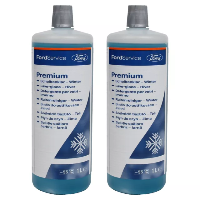 2L ORIGINAL Ford PREMIUM Scheibenklar Winter Frostschutz Waschanlage 1920087