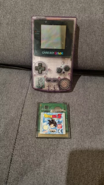 Console nintendo Gameboy Color Violette Transparente + Jeux Dragon Ball Z