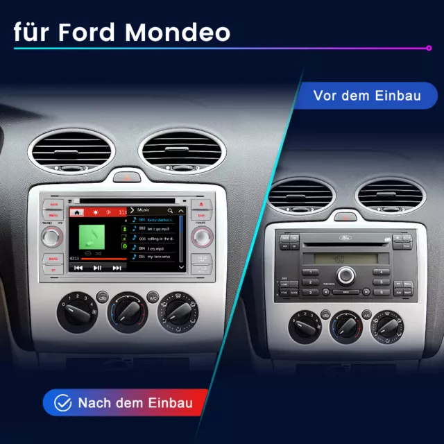 Stereoanlage Für Ford Focus Mondeo Kuga Galaxy C/s-max Gps Dab Sat Nav Dvd Radio 3