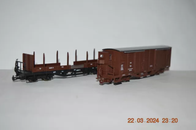 Roco (34521, 34522) - Schmalspurgüterwagen der ÖBB,  Ep. V, Spur H0e, M 1:87