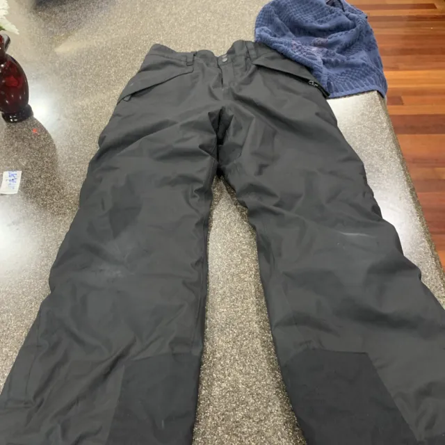 Patagonia Boys h2no Snowshot Ski Pants Black Size L / 12 Snowboarding Insulated