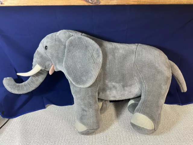 Giant Elephant, Lifelike Stuffed Animal (over 3 feet long) by Melissa and Doug