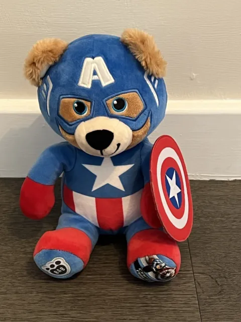 Build A Bear Workshop Marvel Captain America Smallfry Buddies Plush Soft Toy