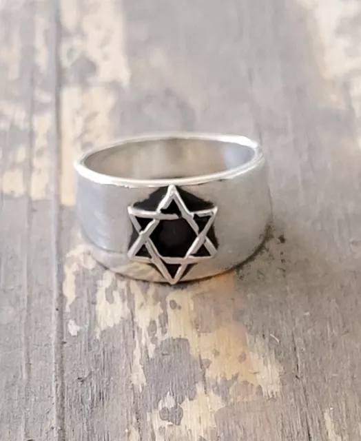 Retired James Avery Star Of David Ring Size 5.5 Sterling Silver UNISEX