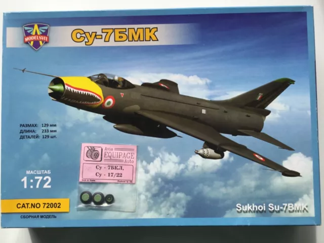 1/72  Modelsvit Sukhoi Su-7BMK plus roues Équipage