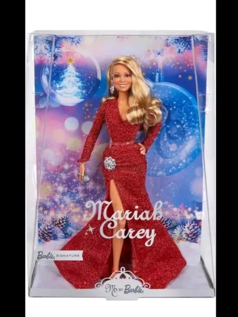 100% AUTHENTIC Barbie Signature Mariah Carey Holiday Celebration Doll Glittery