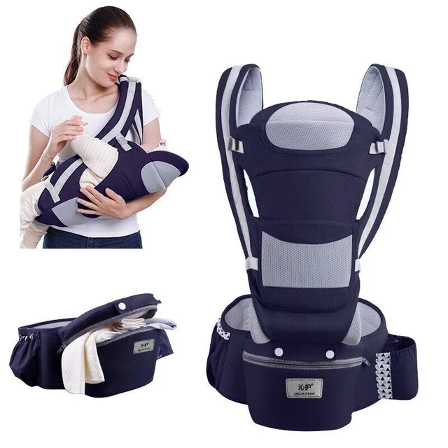 Mochila bebé asiento de cadera portabebés frontal cabestrillo de viaje