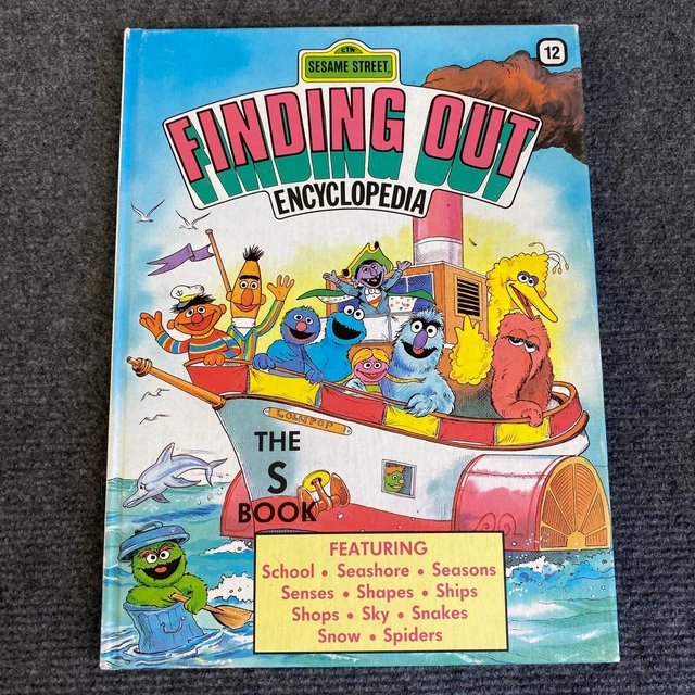 Sesame Street Finding Out Encyclopedia #12 The S Book 1982 Hardcover Pictures
