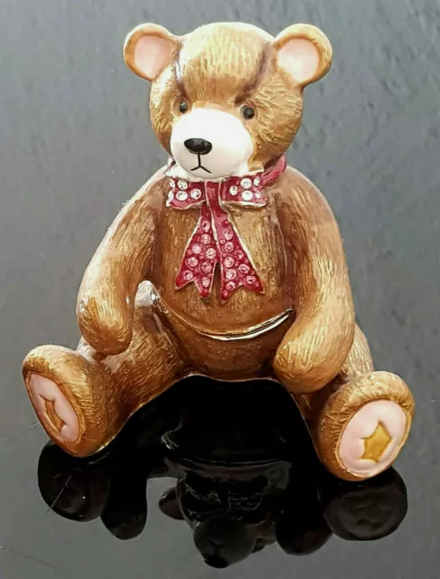 Teddy Bär Geschenk Idee Deko Box Figur Sammlerstück Schmuck Schatulle Pillendose