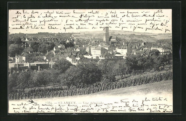 CPA Clamecy, 1903 General View