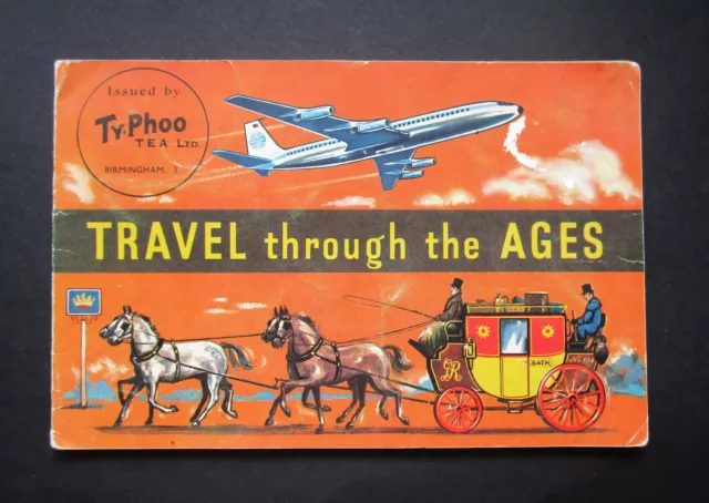 Typhoo Official 1962  Album & Full Set Of 24 Tea Cards   Travel Through The Ages