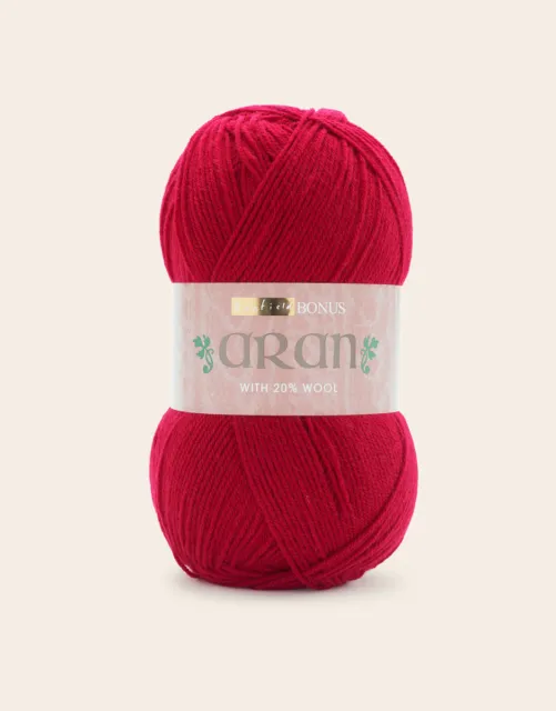 Sirdar Hayfield Bonus Aran with 20% Wool 400g - choose colour - knitting crochet