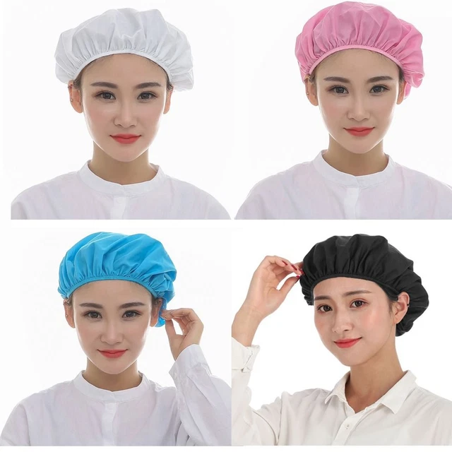Toque De Cuisinier Unisexe En Coton - Réglable Velcro - Pour Cuisine, Restaurant, Hôtel - Blanc - 10