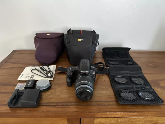 Sony Alpha SLT-A37 16.1MP Digital SLR Camera BUNDLE  (Kit w/ DT SAM 18-55mm...)