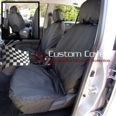 Trojan Mitsubishi L200 Trojan 2021 avant & Arrière Seat Housses Inclus Broderie 205 