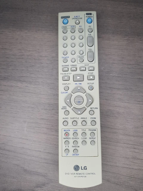 TÉLÉCOMMANDE VCR MAGNETOSCOPE LG MG64 AIWA Fonctionnel 127138144894