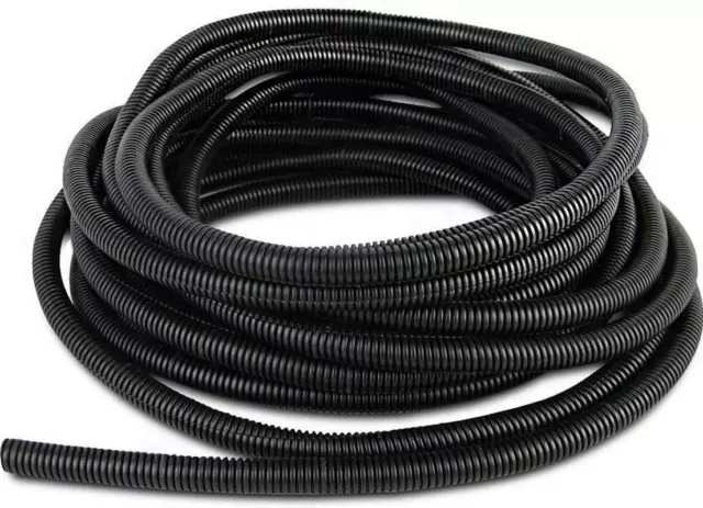 1/2 Inch 20 Feet Split Loom Wire Flexible Tubing Conduit Hose Self Adhesive