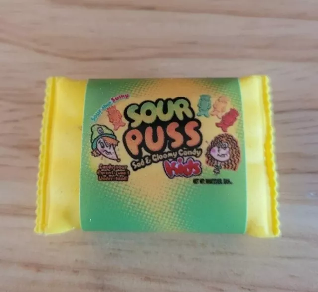 Topps Wacky Packages Erasers Series 1 #18 Sour Puss Sour Patch Kids