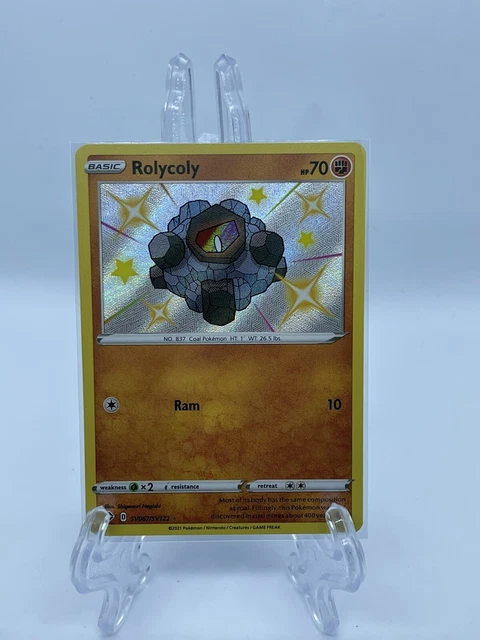 Rolycoly SV067/SV122 Shining Fates Holo Shiny Vault Pokemon Card NM