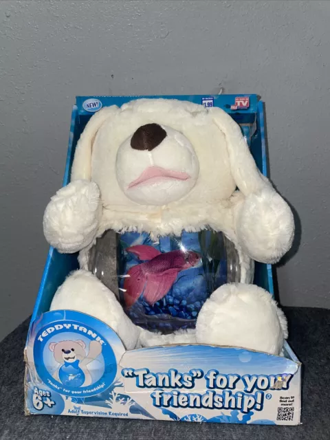 Teddy Tank "Tanks" For Your Friendship Fishbowl**Cute Doggie**As Seen On Tv**New